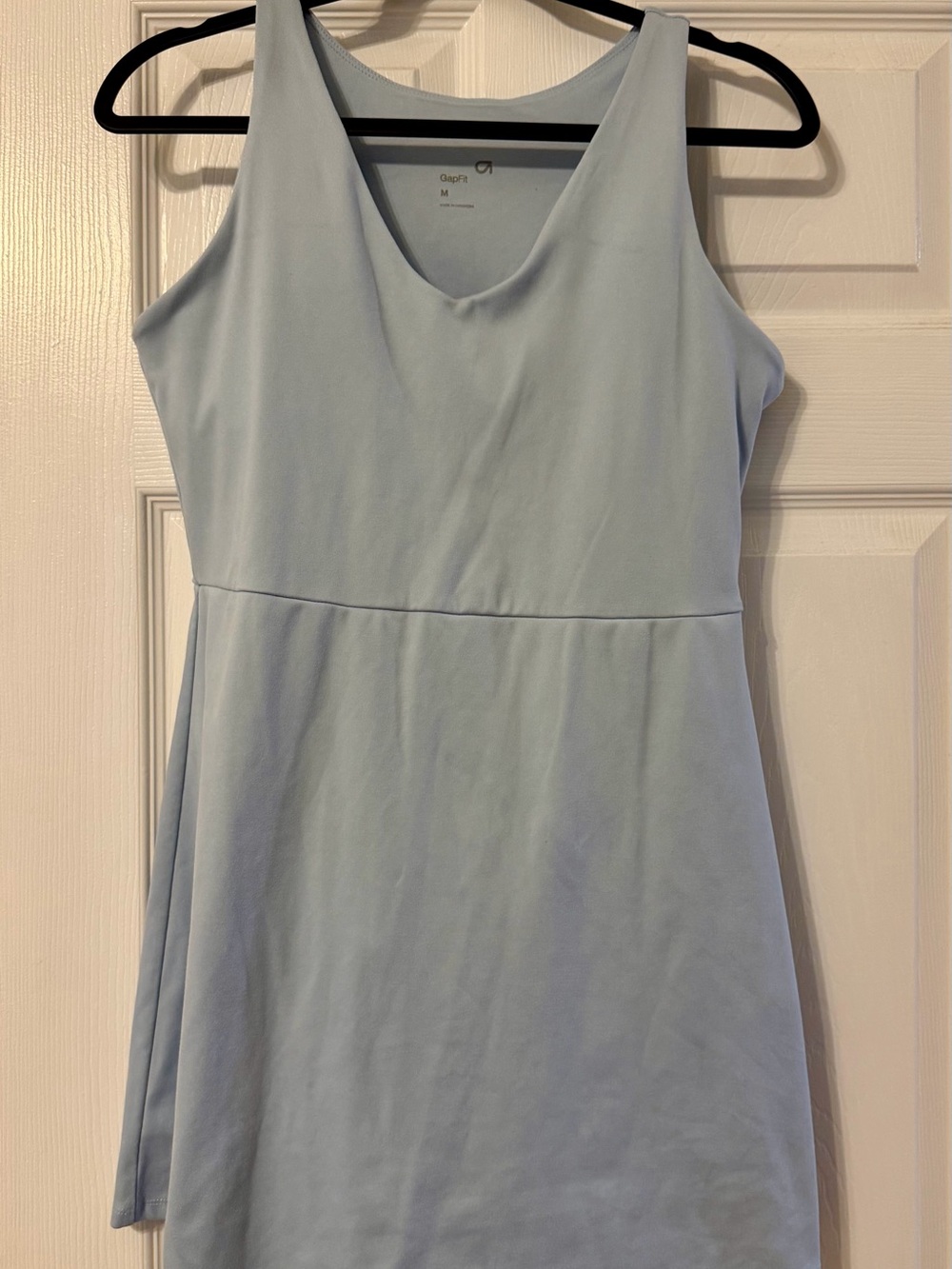 GAPfit Light Blue Sleeveless V-Neck Mini Dress